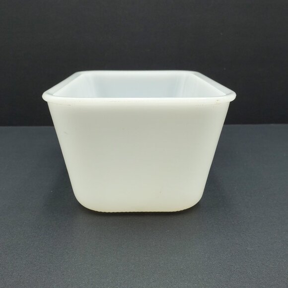 Glasbake Turquoise Floral Snowflake Casserole Baking Dish MCM Refrigerator Dish - Picture 4 of 10